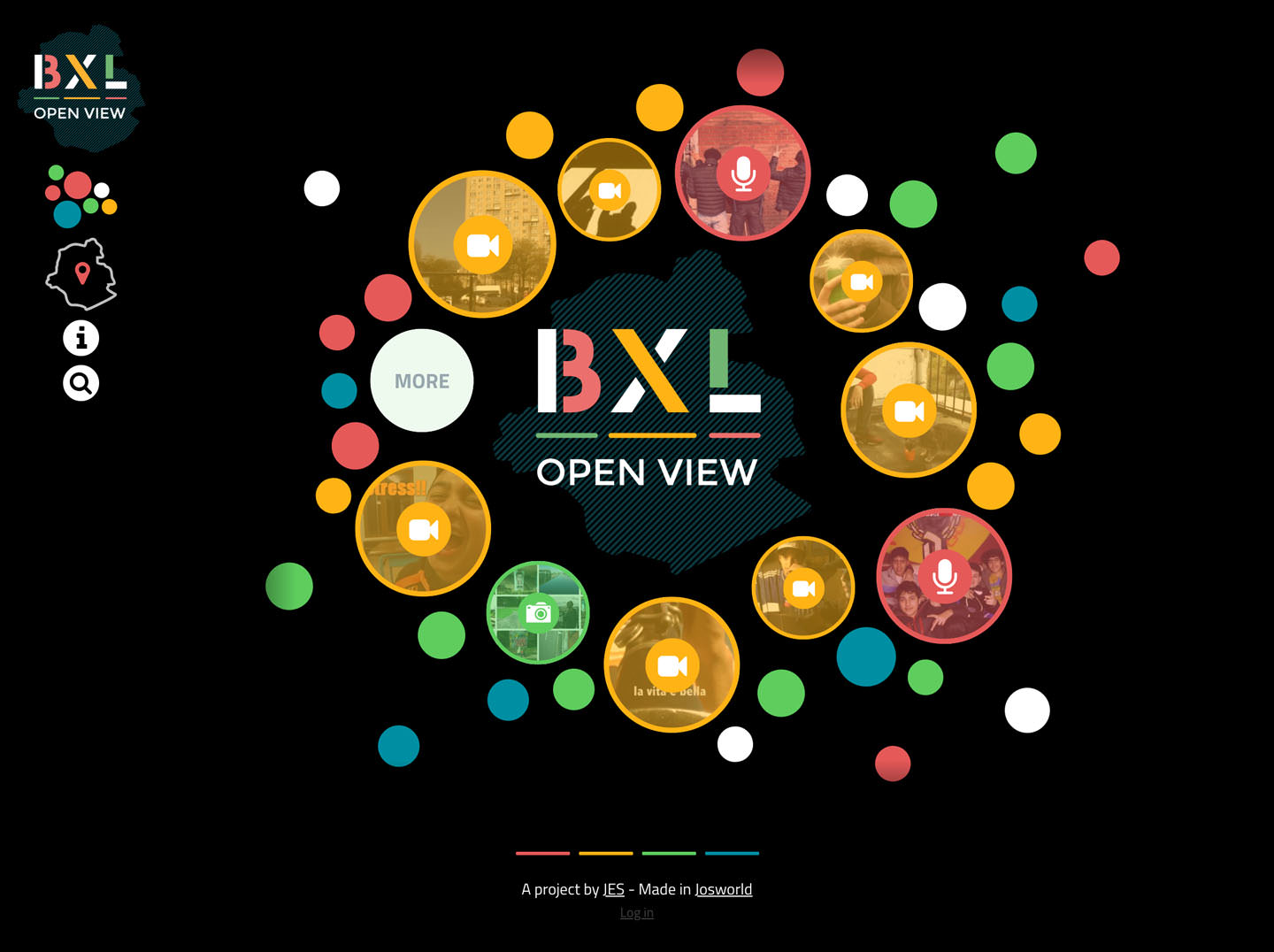 Homepage of BXL Open View.